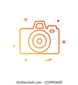 Camera icon design vector