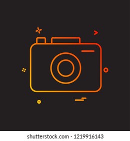 Camera icon design vector