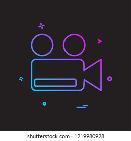 Camera icon design vector