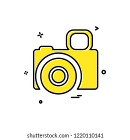 Camera icon design vector