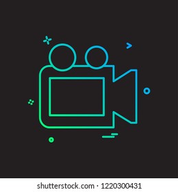 Camera icon design vector