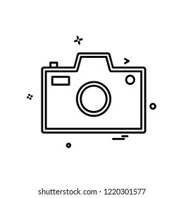 Camera icon design vector