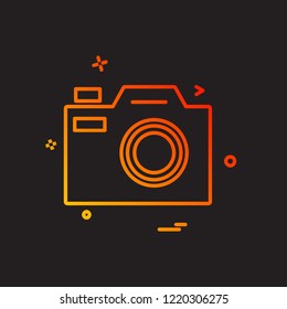 Camera icon design vector