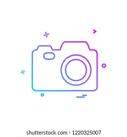 Camera icon design vector
