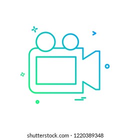 Camera icon design vector