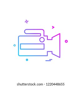 Camera icon design vector