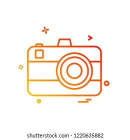 Camera icon design vector