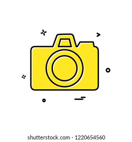 Camera icon design vector