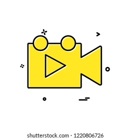 Camera icon design vector