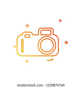 Camera icon design vector