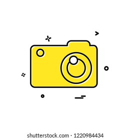 Camera icon design vector