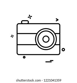 Camera icon design vector