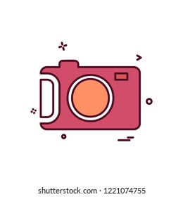 Camera icon design vector