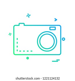 Camera icon design vector