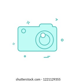 Camera icon design vector
