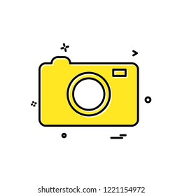 Camera icon design vector