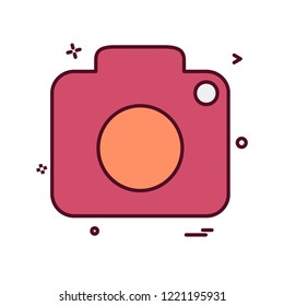 Camera icon design vector