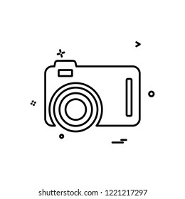 Camera icon design vector