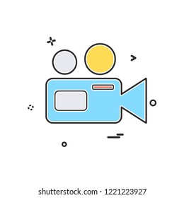 Camera icon design vector