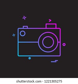 Camera icon design vector
