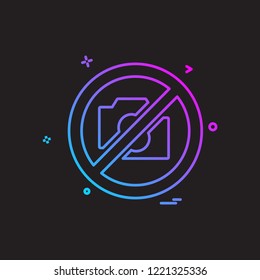 Camera icon design vector