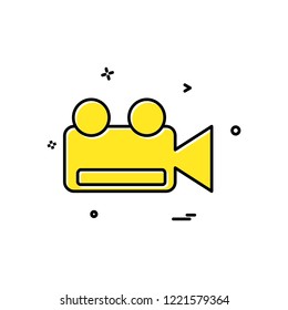 Camera icon design vector