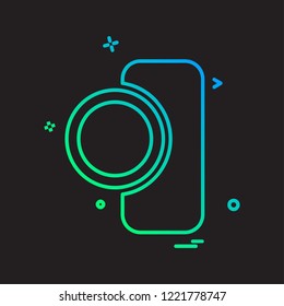 Camera icon design vector 