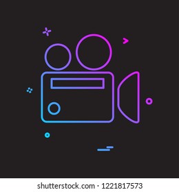 Camera icon design vector