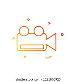 Camera icon design vector