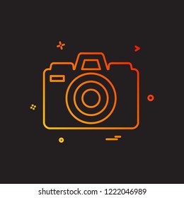 Camera icon design vector