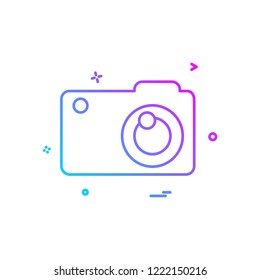 Camera icon design vector