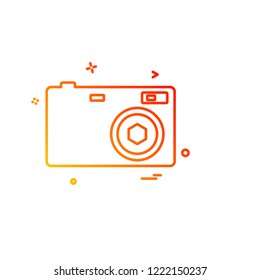 Camera icon design vector 