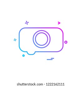 Camera icon design vector