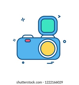 Camera icon design vector