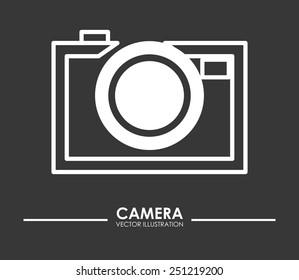 camera icon design, vector illustration eps10 graphic 