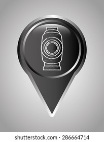 camera icon design, vector illustration eps10 graphic 
