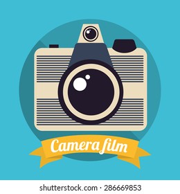 camera icon design, vector illustration eps10 graphic 