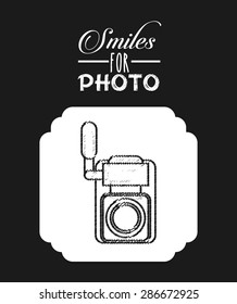 camera icon design, vector illustration eps10 graphic 