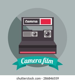 camera icon design, vector illustration eps10 graphic 