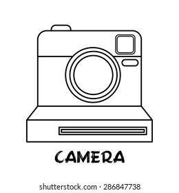 camera icon design, vector illustration eps10 graphic 