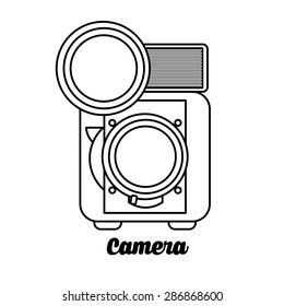 camera icon design, vector illustration eps10 graphic 