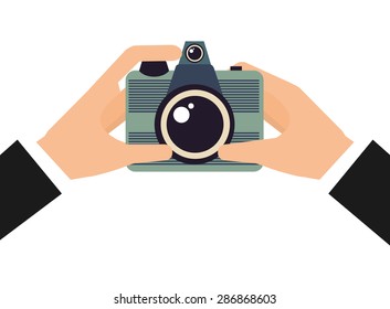 camera icon design, vector illustration eps10 graphic 