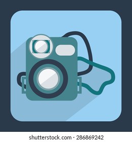 camera icon design, vector illustration eps10 graphic 