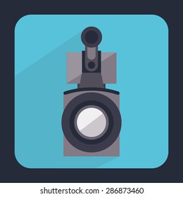 camera icon design, vector illustration eps10 graphic 