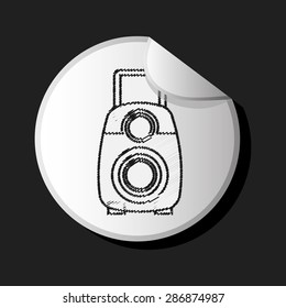 camera icon design, vector illustration eps10 graphic 