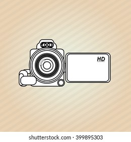 camera icon design, vector illustration