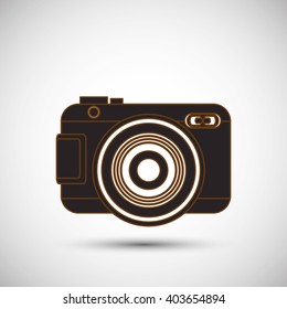 camera icon design, vector illustration