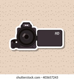 camera icon design, vector illustration
