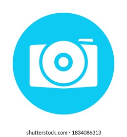 a camera icon designed with a unique style