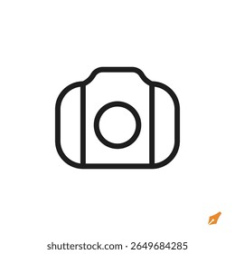 camera icon is designed in a visually appealing and easily recognizable style. It’s suitable for various visual needs such as apps, presentations, digital media, or other graphic design projects.